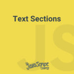 Text Sections