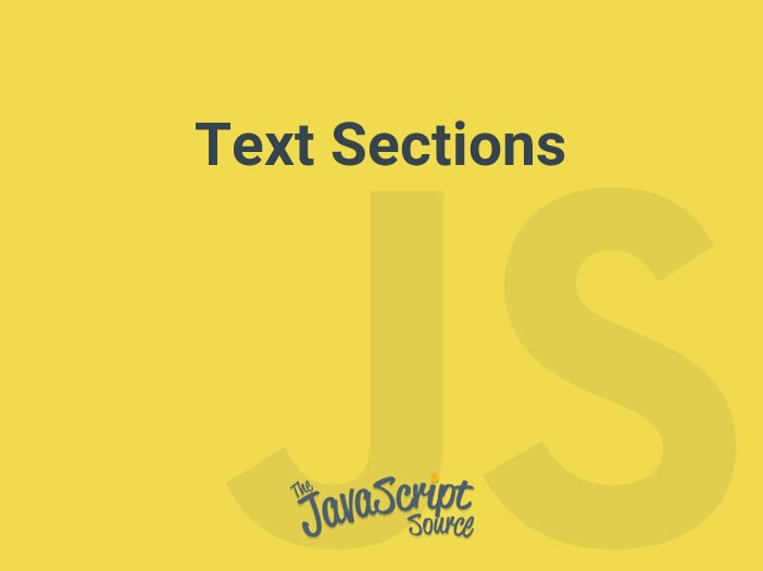 Text Sections