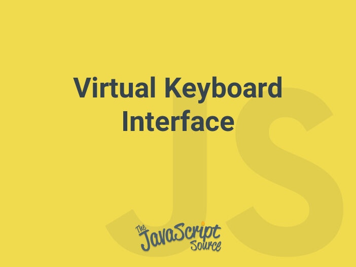 Virtual Keyboard Interface