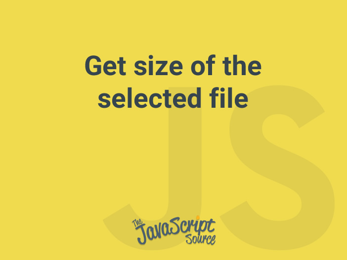 get size file javascript