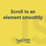 Scroll to an element smoothly