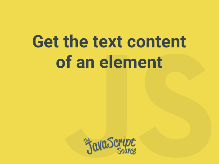 js element text content