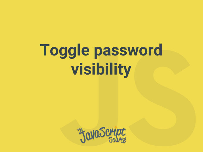 Toggle password visibility