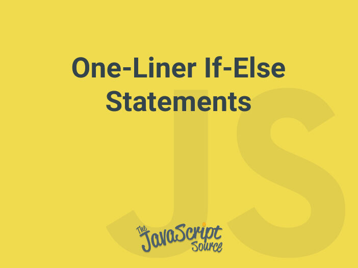 One-Liner If-Else Statements