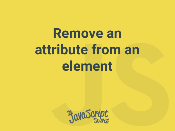 remove attribute from html element jquery