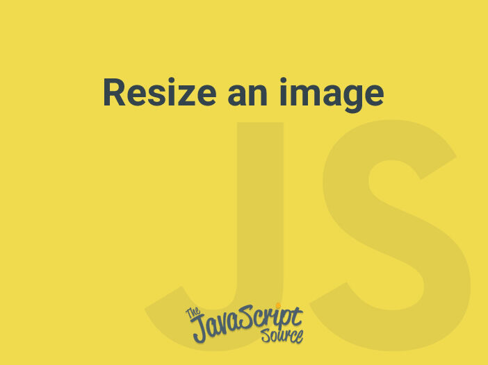 Resize an image