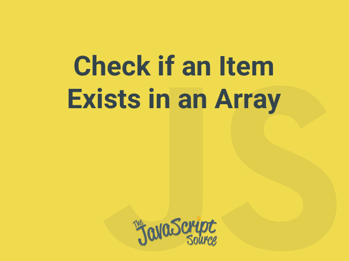 Javascript Check If Index Exists In Array