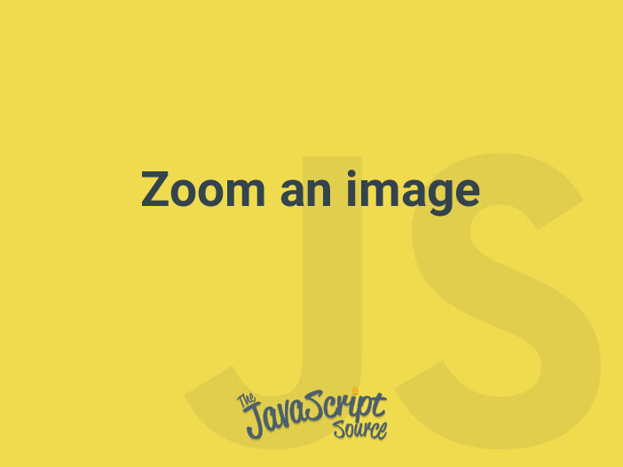 Zoom an image