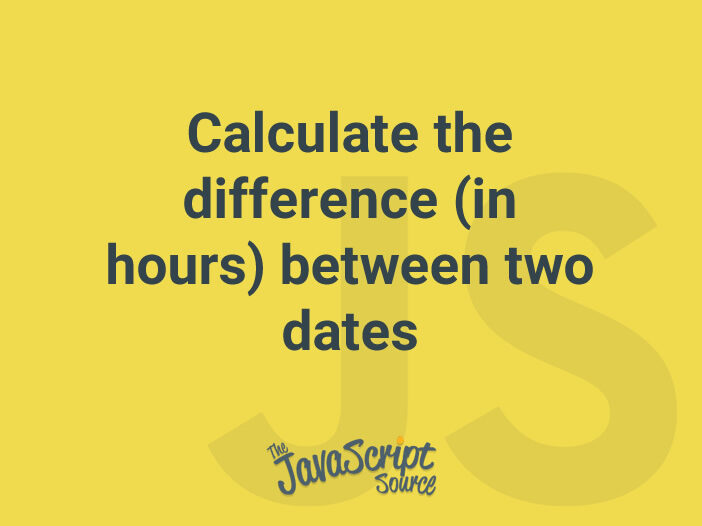 Calculate the difference (in hours) between two dates