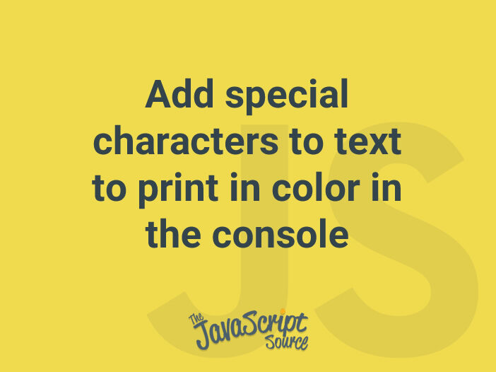 Add special characters to text to print in color in the console