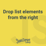 Drop list elements from the right