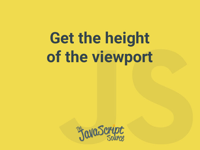 Get the height of the viewport
