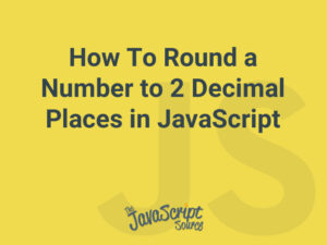 javascript set number to 2 decimal places